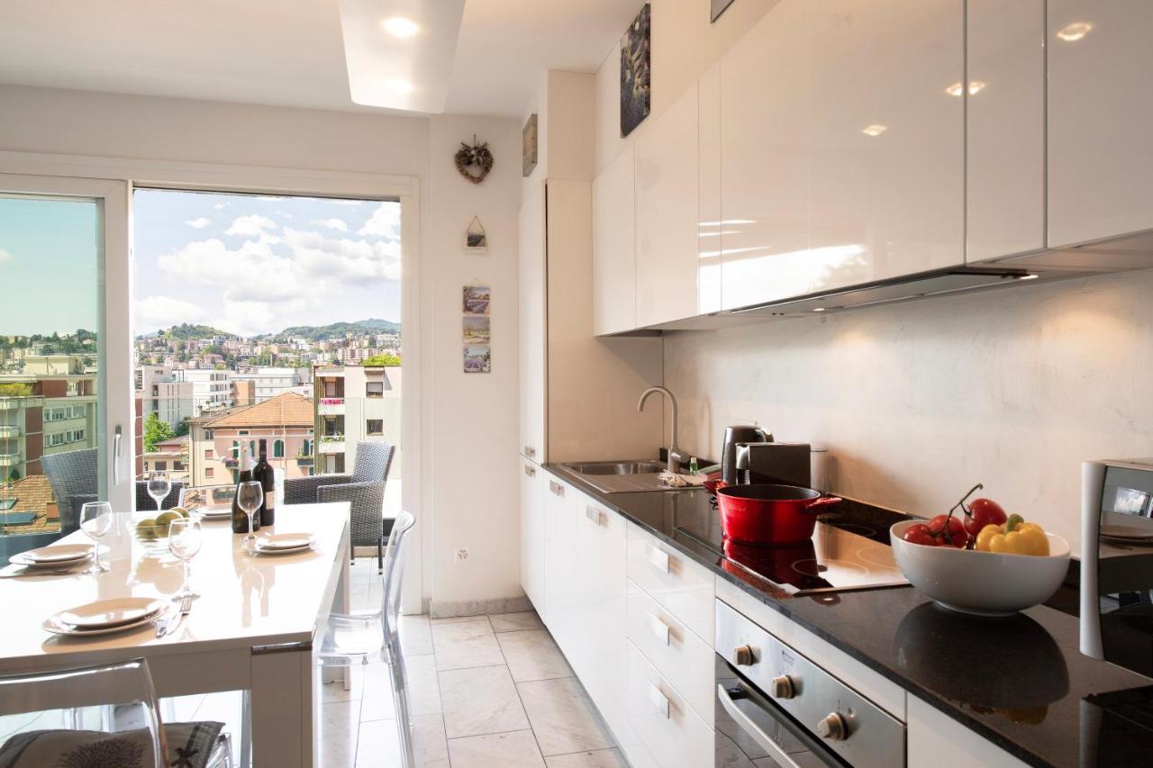 Panoramic Penthouse - Happy Rentals ลูกาโน ภายนอก รูปภาพ